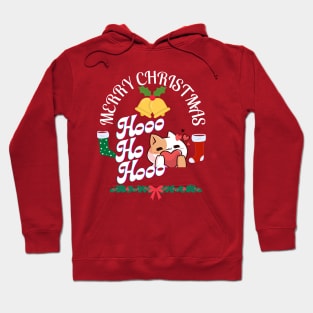 Merry Christmas HO HO HO Santa Cat Hoodie